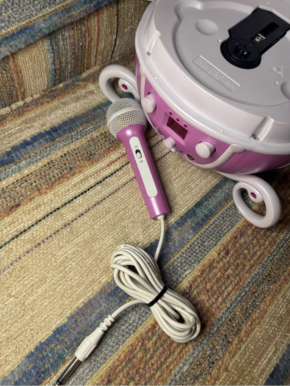 Disney Pink and White Princess Carriage Karaoke Player